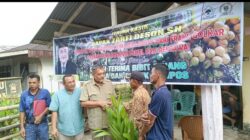 Zarfi Deson Serahkan Puluhan Ribu Bibit Pinang Batara dan Pupuk Kompos untuk Petani Pessel