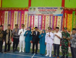 Hadiri Sertijab Camat, Wabup Risnaldi Sampaikan Agenda Besar Pembangunan di Sutera